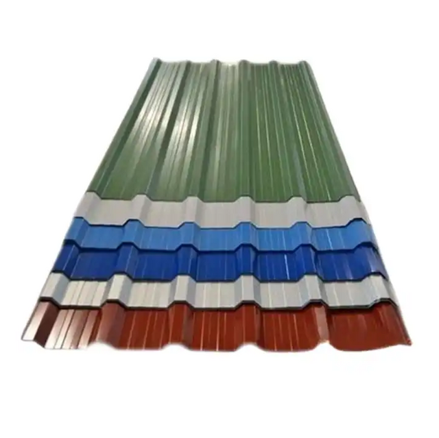 China Factory Seller Metal Galvanized Roofing Sheet Zinc Color Coated Corrugated Steel 
