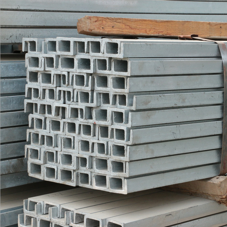 Galvanized steel channel and purlin components for structural framing